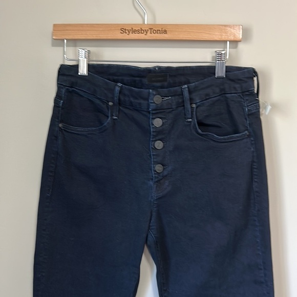 MOTHER Denim The Pixie Ankle Fray Holding Hands Jean High Waist Sz 30 NEW - Picture 5 of 15